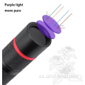 UV 365nm Blacklight recargable de luz flash antorcha